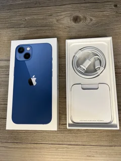 256GB APPLE IPHONE 13 5G BLUE IN COLOUR AS NEW IN THE BOX WITH ACCESSORIES AND WARRANTY