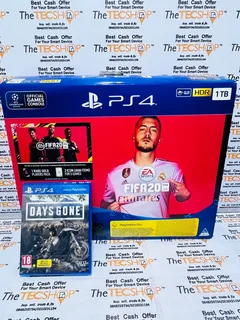 As New In The Box Sony PS4 Slim Edition 1 Game | 2 Controller Bundle With Accessories And Warranty