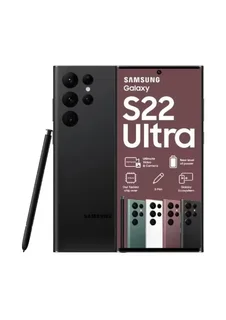 256GB Samsung Galaxy S22 ULTRA  Black Excellent Condition In The Box With Accessories And Warranty