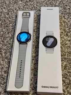 44mm Samsung Galaxy Watch 7 LTE Version Silver As New In Box The With Accessories And Warranty