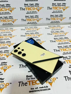 256GB Samsung Galaxy S24 ULTRA Yellow In Excellent Condition In Box With Accessories And Warranty