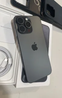 128GB APPLE IPHONE 15 PRO 5G BLACK EXCELLENT CONDITION IN THE BOX WITH ALL ACCESSORIES AND WARRANTY
