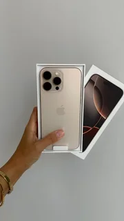 128GB APPLE IPHONE 16 PRO DESERT TITANIUM AS NEW IN THE BOX WITH ACCESSORIES AND WARRANTY