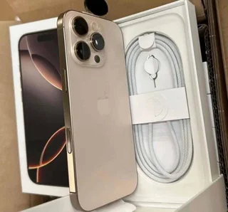 128GB APPLE IPHONE 16 PRO DESERT TITANIUM AS NEW IN THE BOX WITH ACCESSORIES AND WARRANTY