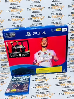 As New In The Box Sony PS4 Slim Edition 1 Game | 2 Controller Bundle With Accessories And Warranty
