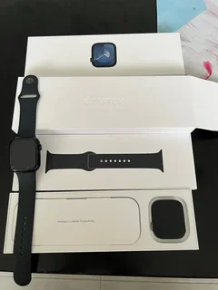 45mm Apple Watch Series 9 LTE Version Midnight In Color In Excellent Condition In Box With Warranty