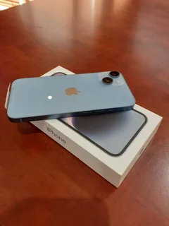 128GB APPLE IPHONE 14 5G BLUE EXCELLENT CONDITION  IN THE BOX WITH ALL ACCESSORIES AND WARRANTY
