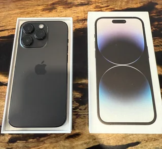 128GB APPLE IPHONE 14 PRO BLACK5G EXCELLENT CONDITION IN BOX WITH ACCESSORIES AND WARRANTY