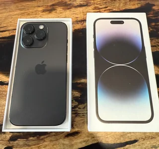 128GB APPLE IPHONE 14 PRO BLACK5G EXCELLENT CONDITION IN BOX WITH ACCESSORIES AND WARRANTY