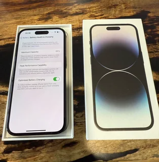 128GB APPLE IPHONE 14 PRO BLACK5G EXCELLENT CONDITION IN BOX WITH ACCESSORIES AND WARRANTY