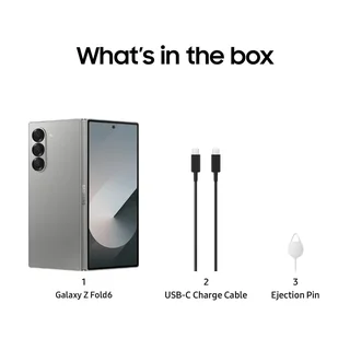 As New In The Box  Silver 512GB Samsung Galaxy Z FOLD 6 With All Accessories And Warranty