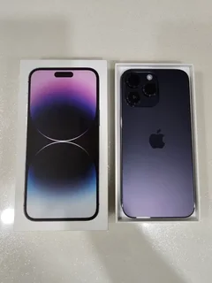 128GB APPLE IPHONE 14 PRO DEEP PURPLE 5G AS NEW IN THE BOX WITH ACCESSORIES AND WARRANTY