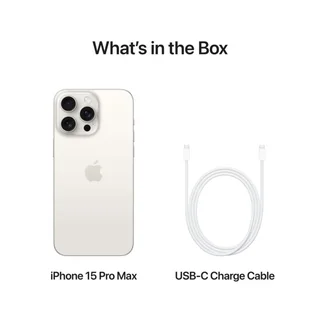 256GB APPLE IPHONE 15 PRO MAX WHITE EXCELLENT CONDITION IN THE BOX WITH ALL ACCESSORIES AND WARRANTY