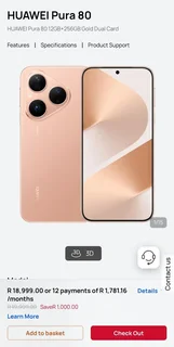 Gold 256GB Huawei Pura 80 |Mystery Box Combo Brand New Sealed In  Box With Accessories And Warranty