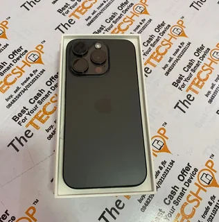 128GB APPLE IPHONE 15 PRO 5G BLACK EXCELLENT CONDITION IN THE BOX WITH ALL ACCESSORIES AND WARRANTY
