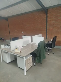 4Four Way Cluster Desk With Drawers