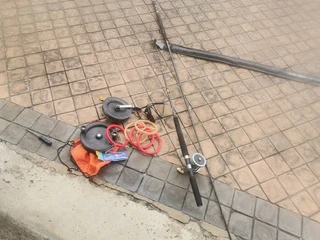 Deep sea fishing rods.