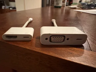 Apple VGA and HDMI Adapters