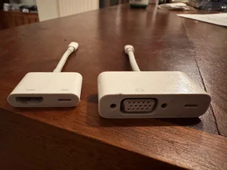 Apple VGA and HDMI Adapters