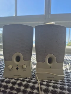 Pre-Owned Harman Kardon HK19.5 Computer Speakers, Grey for sale