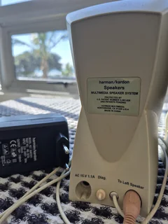 Pre-Owned Harman Kardon HK19.5 Computer Speakers, Grey for sale