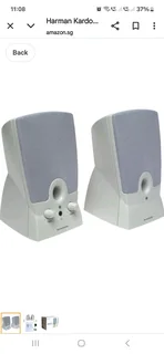 Pre-Owned Harman Kardon HK19.5 Computer Speakers, Grey for sale