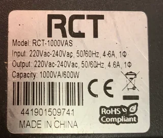 RCT 1000va UPS