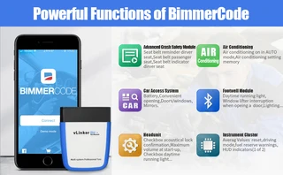 VGate VLinker BM&#43; OBD2 Bluetooth 4.0 for Android/iOS Recommended by BimmerCode/ BimmerLink R999
