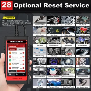 ThinkScan SD6 Diagnostic OBD2 Scanner 6 Systems, 5 Reset Functions Lifetime Free Updates R3799