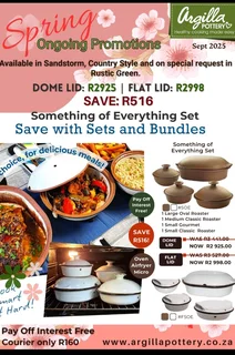 Timeless Argilla Soe Set * Oven * Microwave * Air Fryer * Spring Special