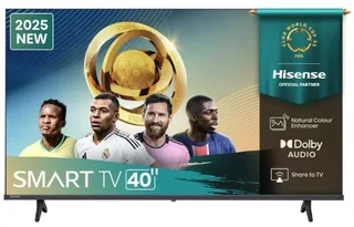 Hisense 40 Smart Full HD Frameless LED TV - 4 Year Warranty