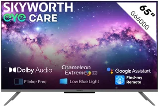 Skyworth 65 Ultra HD 4K Smart Google Frameless LED TV - 36 Month Warranty