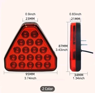 F1 Style Triangular LED Rear Fog Light Universal Fit Break warning tail lamp for CARS *Motorcycles *