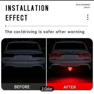 F1 Style Triangular LED Rear Fog Light Universal Fit Break warning tail lamp for CARS *Motorcycles *