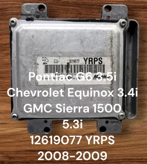 Pontiac G6 3.5i Petrol Management System *Chevrolet Equinox 3.4i Petrol Management System *GMC Sierr