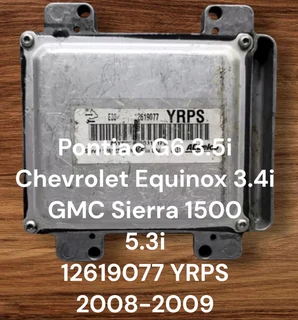 Pontiac G6 3.5i Petrol Management System *Chevrolet Equinox 3.4i Petrol Management System *GMC Sierr