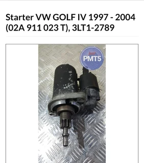 VW Bora 1.8 Turbo AUM 1997-2004 Bosch Starter Motor part# 02A 911 023 T