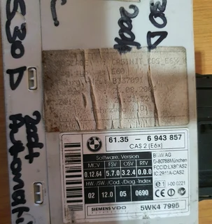 BMW E60 530D Diesel M57N Engine CDE 2005-2008 Siemens BCM part# 61 35 6 943 857