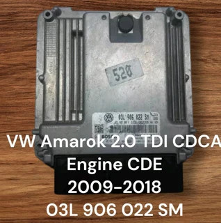 VW Amarok 2.0 TDI CDCA Engine CDE 2009-2018 Bosch ECU part# 03L 906 022 SM