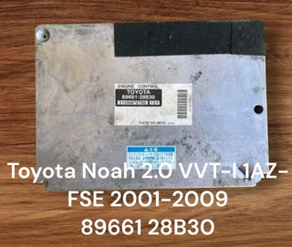 Toyota Noah 2.0 Vvt-i 1az-fse 2001-2009 Fujitsuten Ecu Part# 89661 28b30