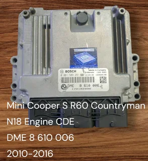 Mini cooper s r56 1 6i 16 v n12 2006 2010 bosch e c u part # d m e 7 573 701