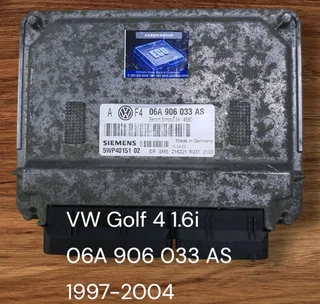 VW Golf 4 1.6i 16 Valve AKL Engine CDE 1997-2004 Siemens ECU part# 06A 906 033 AS