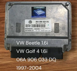 VW Golf 4 1.6i 16 Valve AKL Engine CDE 1997-2004 Siemens ECU part# 06A 906 033 AS