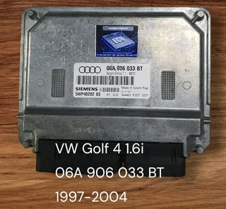 VW Golf 4 1.6i 16 Valve AKL Engine CDE 1997-2004 Siemens ECU part# 06A 906 033 AS