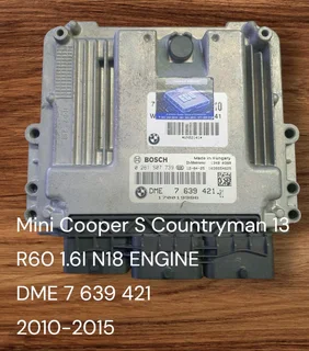 Mini Cooper S R56 1.6i 16V N14 Engine CDE 2007-2012 Bosch ECU part# DME 7 615 981 Transmission