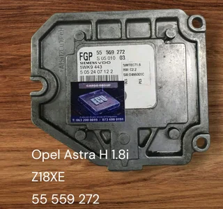 Opel astra g 1 4i x14 x e engine c d e 1998 2008 delphi e c u part # 09355909