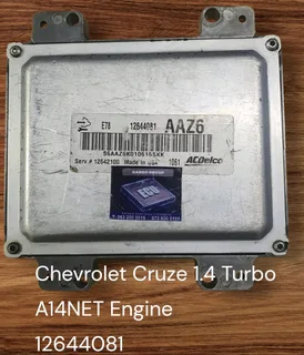 Chevrolet cruze 1 8i f18 d4 engine c d e 2009 2015 continental e c u part # 25181280 * a a g5