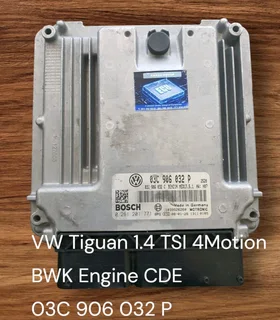VW Polo 1.6i 16V BTS Engine CDE 2003-2008 Bosch ECU part# 03C 906 057 AG