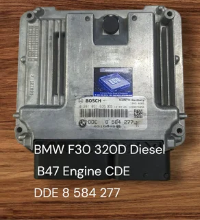BMW F30 320D Diesel B47 Engine CDE EDC ELECTRONIC DIESEL Controlled Diesel Management System EDC Ele