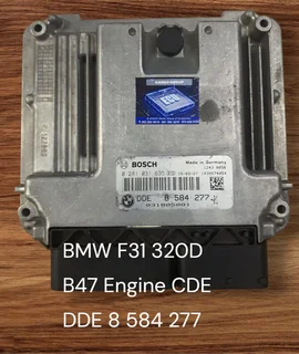 BMW F30 320D Diesel B47 Engine CDE EDC ELECTRONIC DIESEL Controlled Diesel Management System EDC Ele